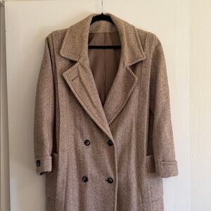 Double-Breasted Wool Coat